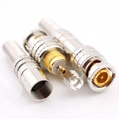 5 PCS Copper-free Solder Male to Female BNC Connector, BNC Male to Female