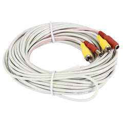 CCTV Safety Camera Power Video Male to Female Cable, Length: 15m