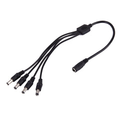 1 Female to 4 Male Plug 5.5 x 2.1mm DC Power Cable