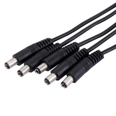 1 Female to 5 Male Plug 5.5 x 2.1mm DC Power Cable