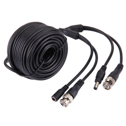 CCTV Surveillance Camera Video Cable w. BNC Connector, Length: 15m