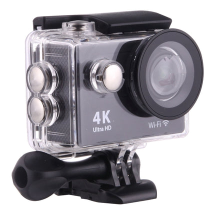 H9 4K Ultra HD1080P 12MP 2 inch LCD Screen WiFi Sports Camera, 170 Degrees Wide Angle Lens, 30m Waterproof, H9 4K (Black)
