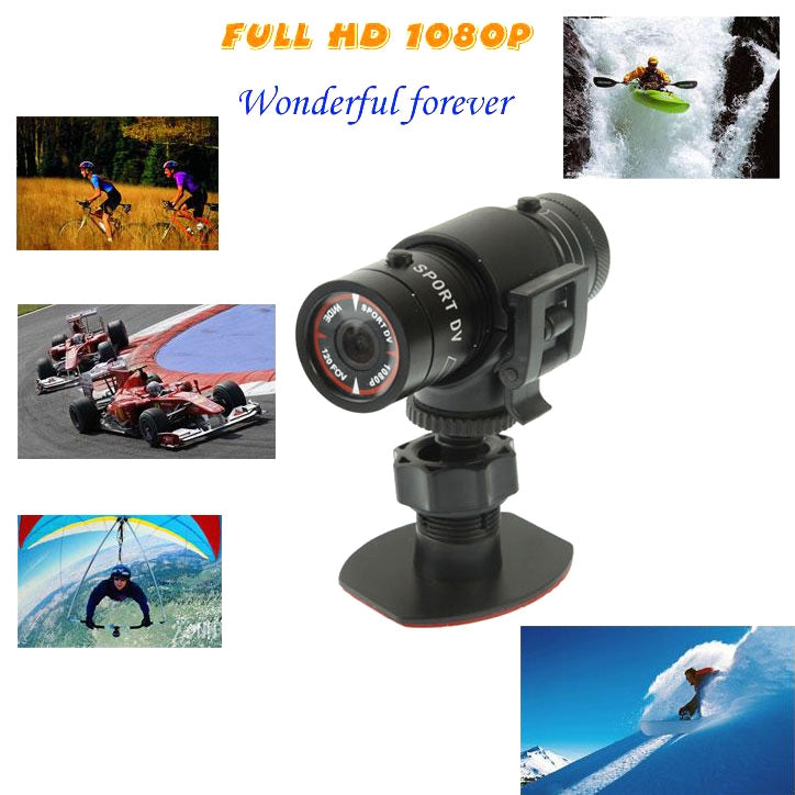 F9 Full HD 1080P Action Helmet Camera / Sports Camera / Bicycle Camera, Support TF Card, 120 Degree Wide Angle Lens, F9
