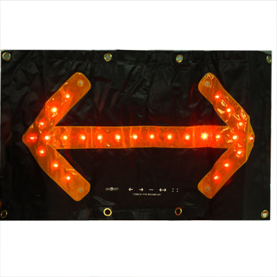 30 LED Car Safety Hazard Traffic Two-way Arrow Direction with Key Indicator Switch Signal Sign, YFY:A4685