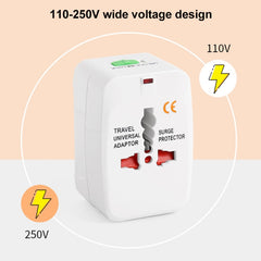 Alles in 1 (EU + AU + UK + US-Stecker) Weltweiter Universal-Reiseadapter, Reiseadapter