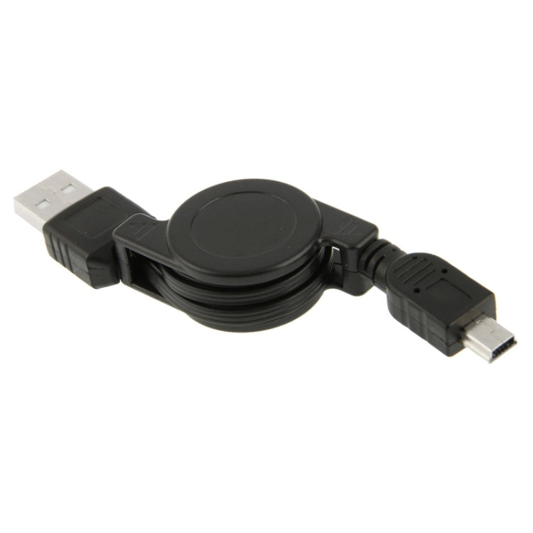 USB Retractable Data & Charger Cable for Motorola V3 / Mobile Phone / MP3 / MP4 / Digital Camera / GPS, Length: 10cm (Can be Extended to 80cm),  Black