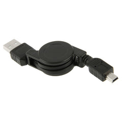USB Retractable Data & Charger Cable for Motorola V3 / Mobile Phone / MP3 / MP4 / Digital Camera / GPS, Length: 10cm (Can be Extended to 80cm),  Black