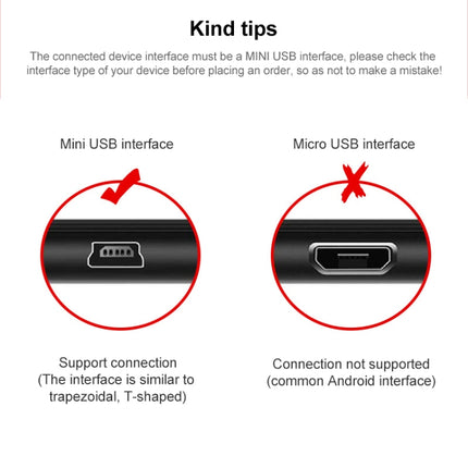 USB Retractable Data & Charger Cable for Motorola V3 / Mobile Phone / MP3 / MP4 / Digital Camera / GPS, Length: 10cm (Can be Extended to 80cm),  Black, USB 2.0 to Mini 5 Pin