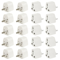 20 PCS Plug Adapter, Travel Power Adaptor with AU Socket Plug, AU Plug(20 PCS)