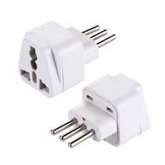 Plug Adapter, Travel Power Adaptor with Italian Plug, Italian Plug, Italian Plug(White)