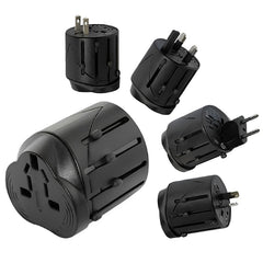 All in 1 EU + AU + UK + US Plug Travel Universal Adaptor, Size: 60 x 58 x 56mm