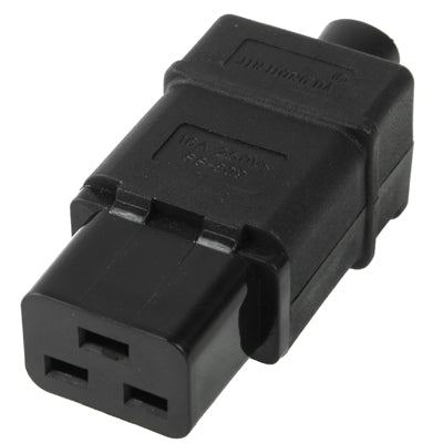 Adaptador de enchufe de corriente de viaje universal de pared de CA de 3 clavijas hembra, 3 clavijas hembra