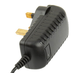 Adaptador de corriente de alta calidad con enchufe británico de CA 100-240 V a CC 9 V 2 A, puntas: 5,5 x 2,1 mm, longitud del cable: 1 m, enchufe británico de CC 9 V 2 A