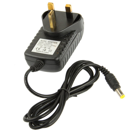 High Quality UK Plug AC 100-240V to DC 9V 2A Power Adapter, Tips: 5.5 x 2.1mm, Cable Length: 1m, UK Plug DC 9V 2A