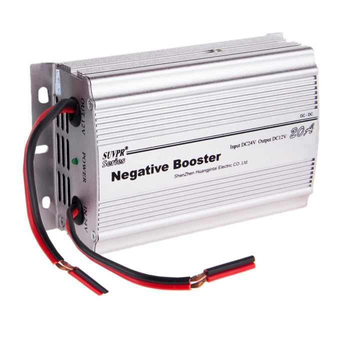 SUVPR RF-20A DC 24V to 12V Car Negative Booster Power Inverter Adapter, 20A DC 24V to 12V
