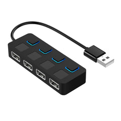 4 Ports USB 2.0 HUB with 4 Switch, 4 Ports with 4 Switch (Black), 4 Ports with 4 Switch (White)