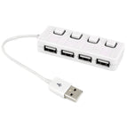 4 Ports with 4 Switch (White) / White