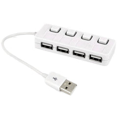 4 Ports USB 2.0 HUB with 4 Switch, 4 Ports with 4 Switch (Black), 4 Ports with 4 Switch (White)