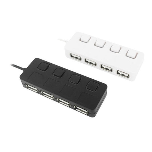 4 Ports USB 2.0 HUB with 4 Switch, 4 Ports with 4 Switch (Black), 4 Ports with 4 Switch (White)