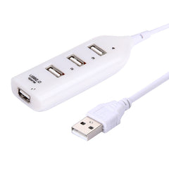 4 Ports USB 2.0 HUB, Cable Length: 30cm, 4 Ports (Black), 4 Ports (White)