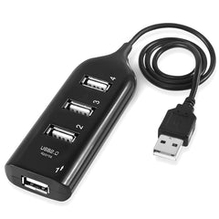 4 Ports USB 2.0 HUB, Cable Length: 30cm, 4 Ports (Black), 4 Ports (White)