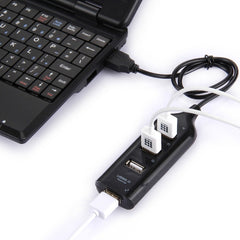 4 Ports USB 2.0 HUB, Cable Length: 30cm, 4 Ports (Black), 4 Ports (White)