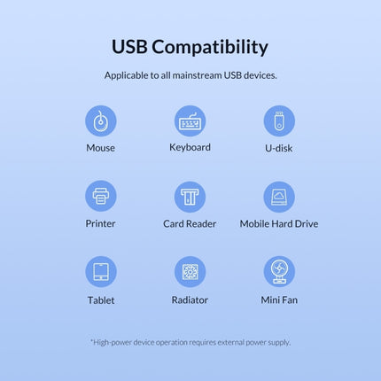 4 Ports USB 3.0 HUB, Super Speed 5Gbps, Plug and Play, Support 1TB , 4 Ports (Black), 4 Ports (White)