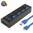 4 Ports (Black) / Black