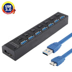 7 Ports (Black) / Black