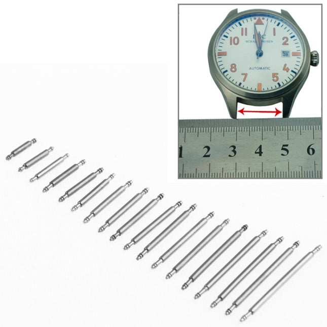 8-25mm Stainless Steel Ears Kit Watch Repair Tool Watch Band Spring Bars, 8-25mm
