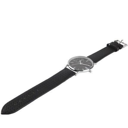 Black Dial Women Quartz Leather Watch / Couple Watch