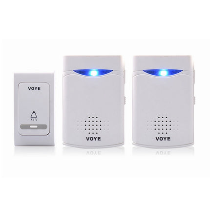 VOYE V006B2 Wireless Remote Control Chime Door Bell with Double-Receiver