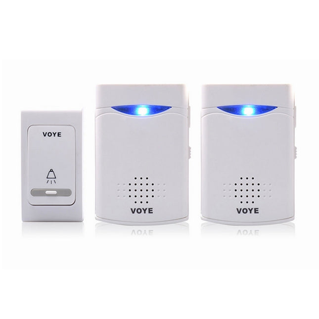 VOYE V006B2 Wireless Remote Control Chime Door Bell with Double-Receiver