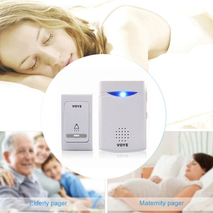 VOYE V006B2 Wireless Remote Control Chime Door Bell with Double-Receiver