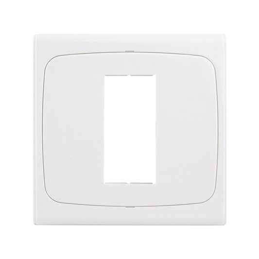 Wall Plate with Screw for Blank Inserts - 1 Hole, Use around the world