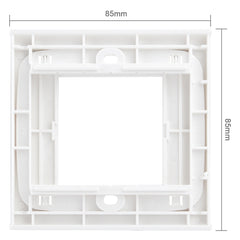 Wall Plate with Screw for Blank Inserts  - 3 Hole, Use around the world