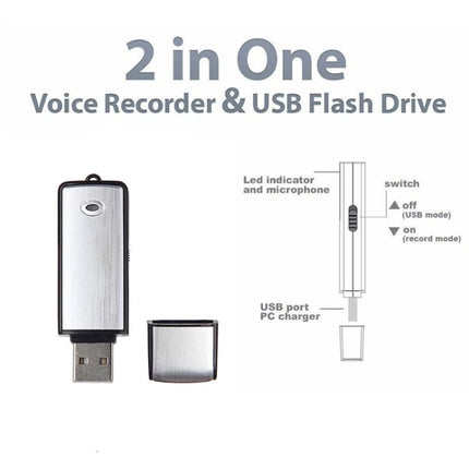 USB-Sprachrekorder + 8 GB USB-Flash-Disk, 8 GB