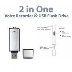 USB Voice Recorder + 8GB USB Flash Disk, 8GB