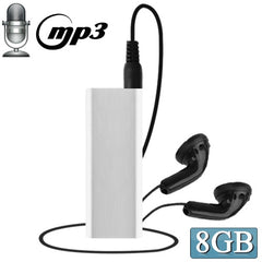 3-in-1-Mini-Sprachrekorder + 8 GB Flash-Disk + MP3-Player
