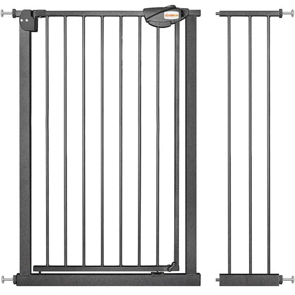 UBRAVOO Baby Gate for Doors and Stairs, Height 100 cm, Safety Pet Gate,  Automatic Closure, Triple Locking