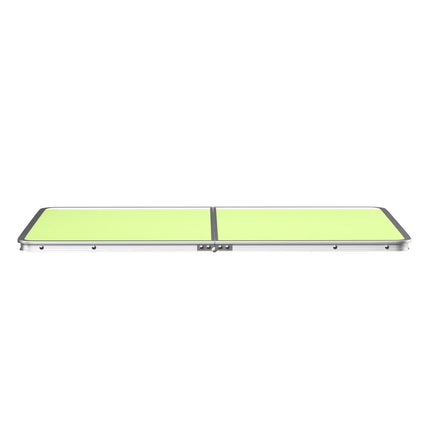 Mini Folding Picnic Table with Carry Handle, Aluminum Frame, Laptop Table for Sofa Bed Couch Floor, 60x40x24cm, Green/White