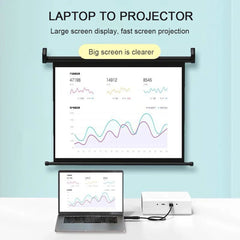 4K DisplayPort to HDMI-compatible Adapter Male DP to Female HDMI-Compatible Cable Converter Video Audio For HDTV PC Projector