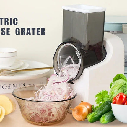 Electric Cheese Grater Electric Slicer Shredder Electric Vegetable Slicer Salad Maker  Fruit Cutter Food Processor Spiralizer
