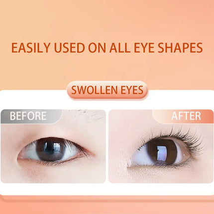 CALIYI Large Small Eyelash Curlers with Silicone Strips To Extend Curling Eyelashes and Make-up Tools For Big Eyes For Makeup