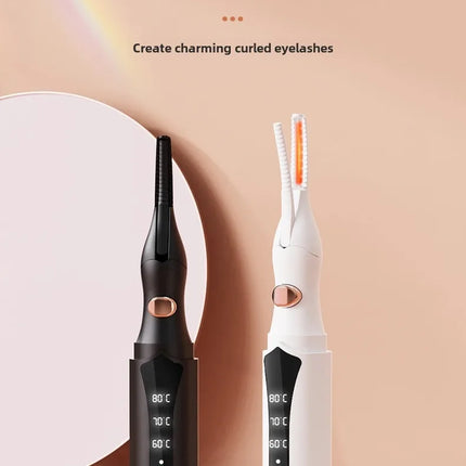 Electric Heated Eyelash Curler Long Lasting Hold Eyelash Curling Device False Eyelashes Clip Comb Women Makeup Beauty Tools
