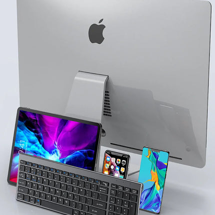 Slim Rechargeable Bluetooth Keyboard and Mouse Set for Laptop Computer 2.4G USB Wireless Keyboard and Mouse Combo
