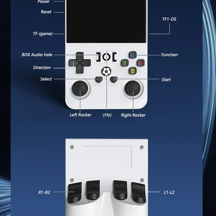 Open Source R36 PRO Retro Handheld Video Game Console Linux System 3.5 Inch IPS Screen Portable Pocket Video Player 128GB Games