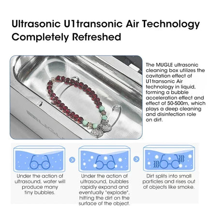 Ultrasound Washing Machine 50W Ultrasonic Glasses Jewelry Cleaner High frequency Glasses Ultrasound Washing Bath 500ML