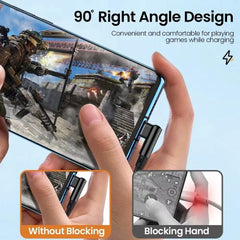 6A 66W Elbow Super Fast Charging Type C Cable for Huawei Mate 50 P60 Nova 11 Honor 100 X9b Xiaomi Redmi POCO USB C Charger Cable