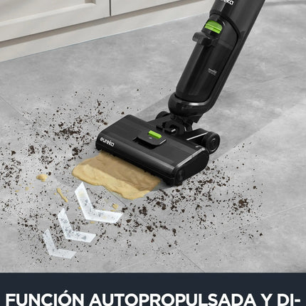 EUREKA NEW400 Cordless Wet Dry Cordless Vacuum Cleaner, Lightweight, Smart Cordless Vacuum Cleaner and Mop, Self-Cleaning